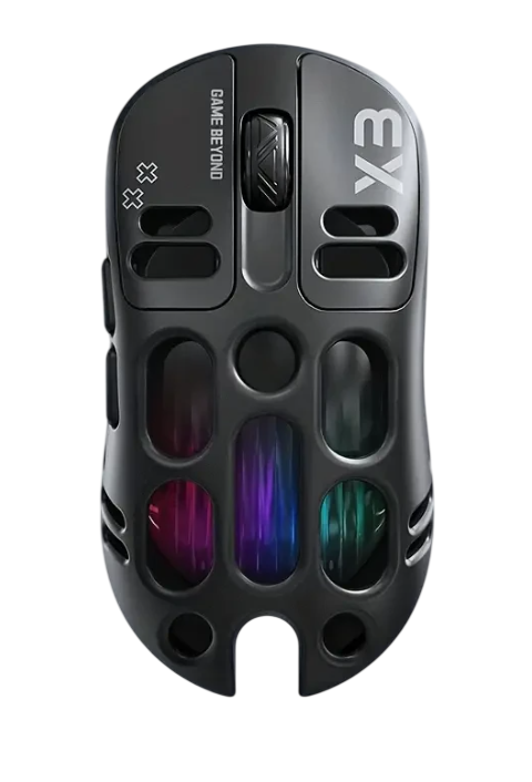 Компьютерная мышка геймерская беспроводная T-WOLF Wolf X3 с RGB-подсветкой 3в1 12000 DPI USB-C Черный (2729675538)
