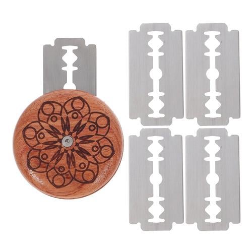 Пекарське лезо для тіста кругла хліборізка + 5 шт. змінних лез сталь Brown (928166) Пекарське лезо для тіста кругла хліборізка + 5 шт. змінних лез сталь Brown (928166)