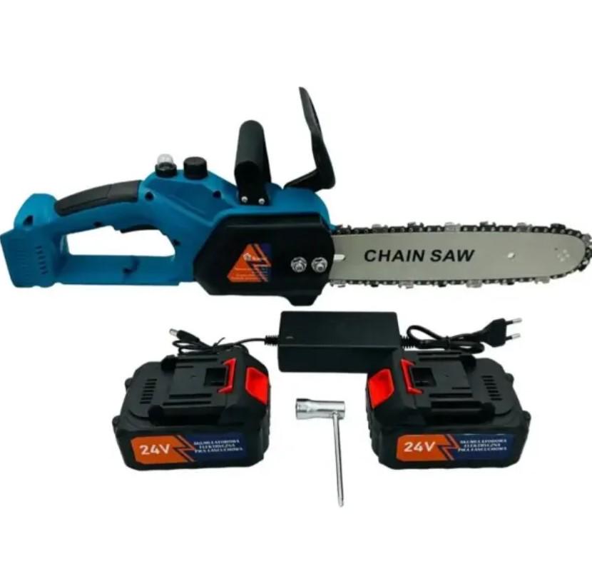 Электропила аккумуляторная CHAIN SAW 24V 550 Вт 12" 2 аккумулятора (NSAW12) Электропила аккумуляторная CHAIN SAW 24V 550 Вт 12" 2 аккумулятора (NSAW12)