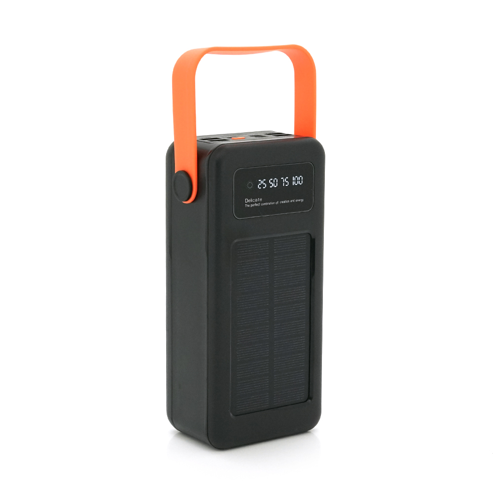 Повербанк ACL PW-19+Solar 50000 mAh сонячна панель Чорно-білий (YUT_V7248)