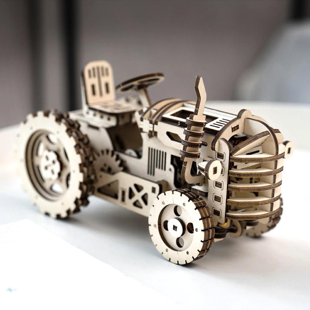 Конструктор деревянный 3D Robotime LK401 Трактор для детей подростков (1378425) - фото 2 Конструктор деревянный 3D Robotime LK401 Трактор для детей подростков (1378425) - фото 2