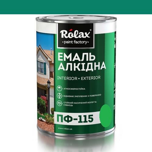 Эмаль алкидная Rolax ПФ-115 0,25 кг Изумрудный (511)