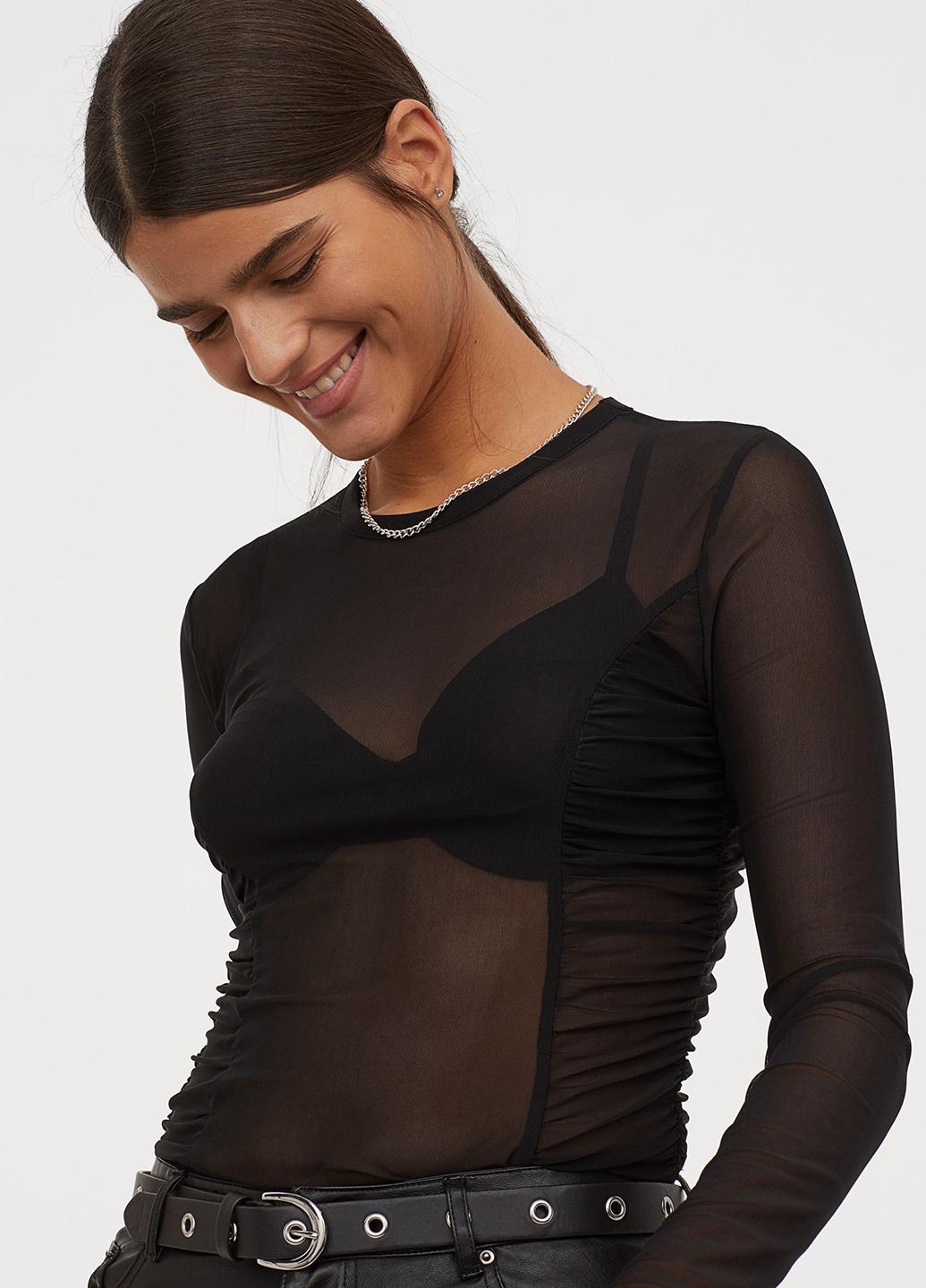 Блузка H&M S Чорний (2000000907918)