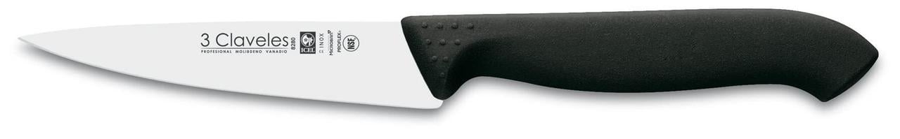 Кухонный нож для чистки овощей и фруктов 3 Claveles Proflex 100 мм Черный (1882219973) - фото 1 Кухонный нож для чистки овощей и фруктов 3 Claveles Proflex 100 мм Черный (1882219973) - фото 1