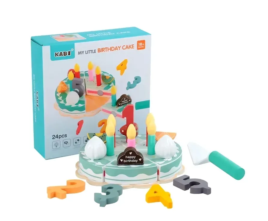 Дерев'яний торт-іграшка на липучках Kabi (2829291230) Дерев'яний торт-іграшка на липучках Kabi (2829291230)