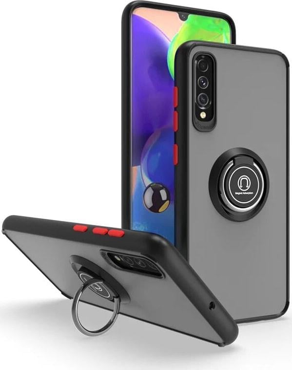 Защитный чехол MatteLuxe Samsung Galaxy A50 A505 (с кольцом) Black (34090-2B)