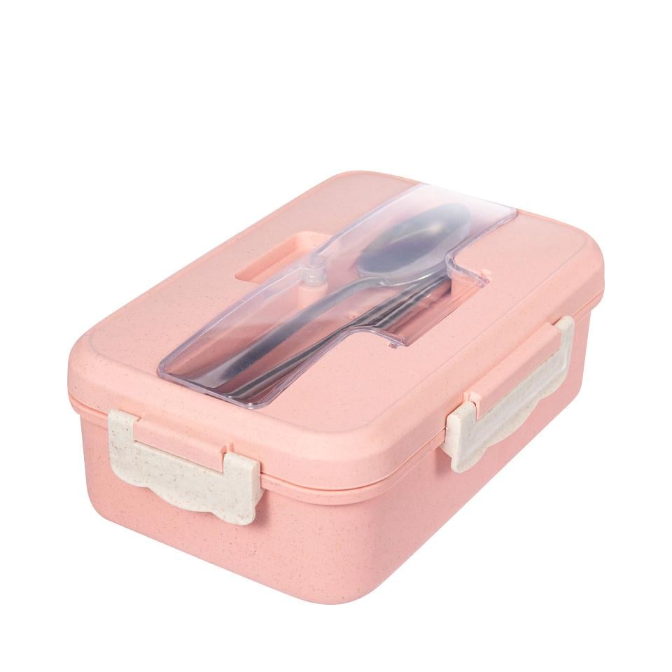 Ланч бокс екологічний із пшеничного волокна Рожевий
