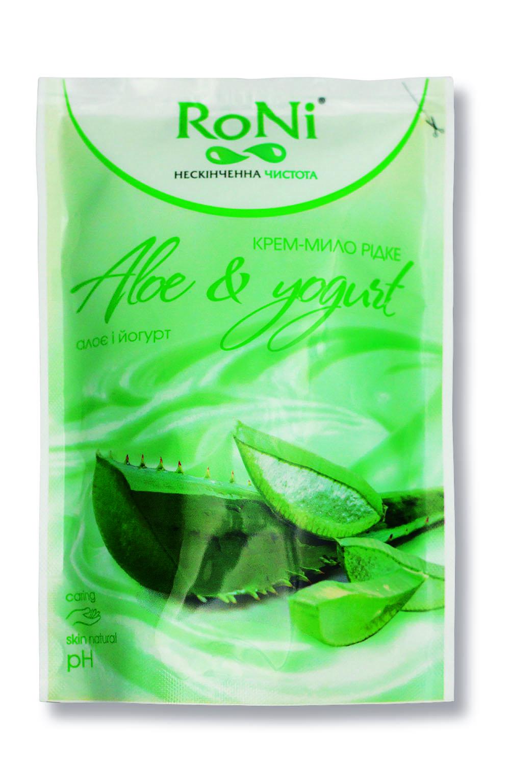 Крем-мило рідке RONI Aloe & Yogurt з гліцерином 450 мл (15206730)