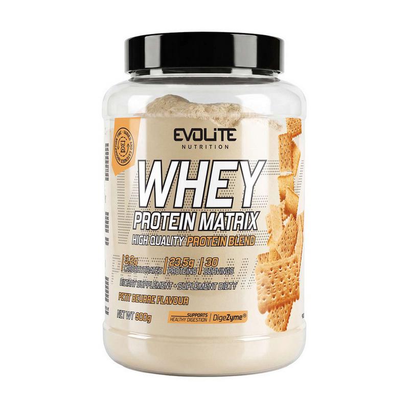 Протеин комплексный Evolite Whey Protein Matrix 900 г Печенье пти-бер
