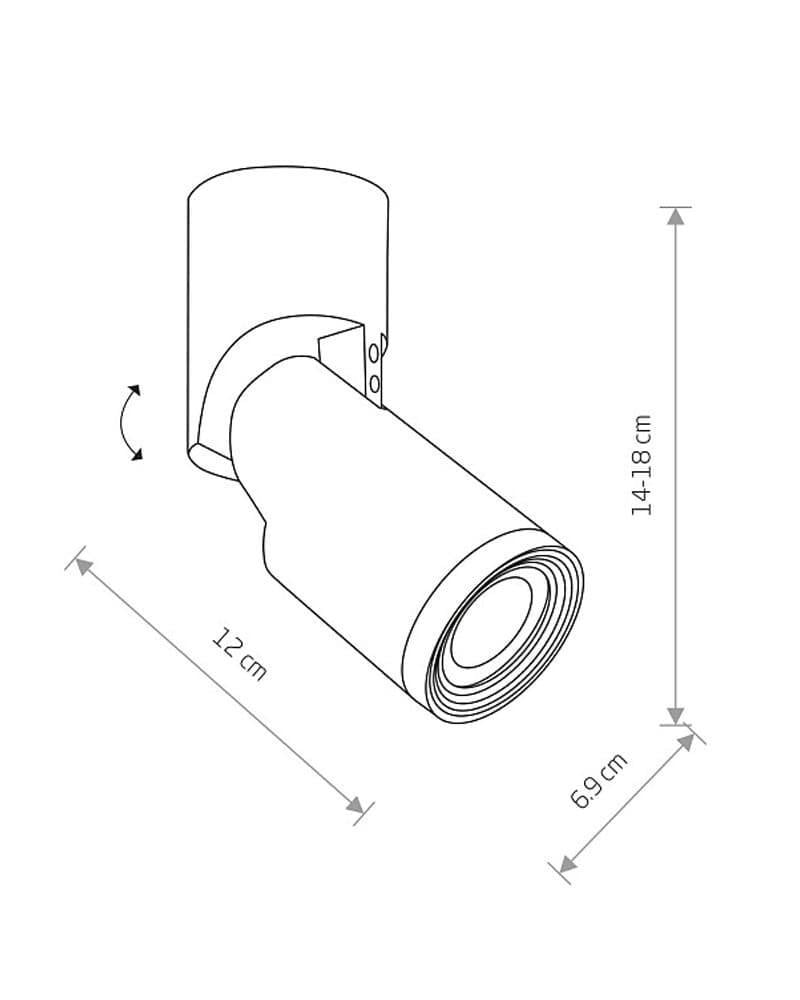 Спот Nowodvorski 7660 Mike GU10 1x15W IP20 Wh (14067207) - фото 4 Спот Nowodvorski 7660 Mike GU10 1x15W IP20 Wh (14067207) - фото 4