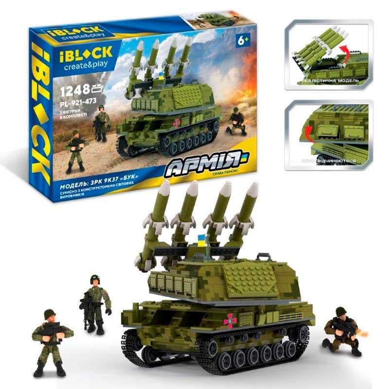 Конструктор Iblock Армия пусковая установка PL-921-473 1248 дет. (31955902)