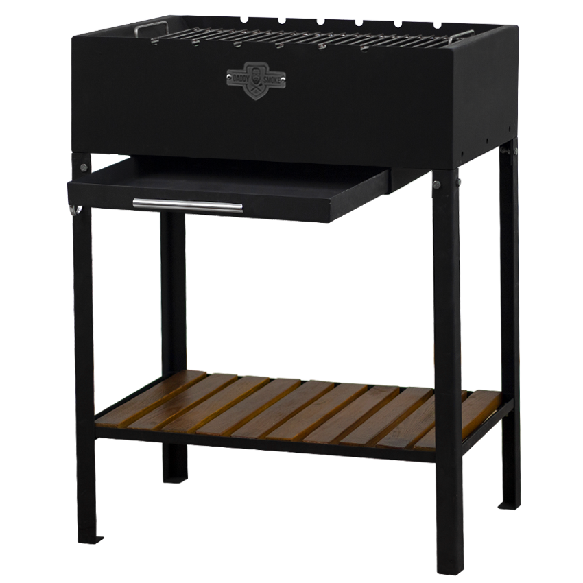 Мангал стационарный Daddy Smoke на 6 шампуров Мангал стационарный Daddy Smoke на 6 шампуров