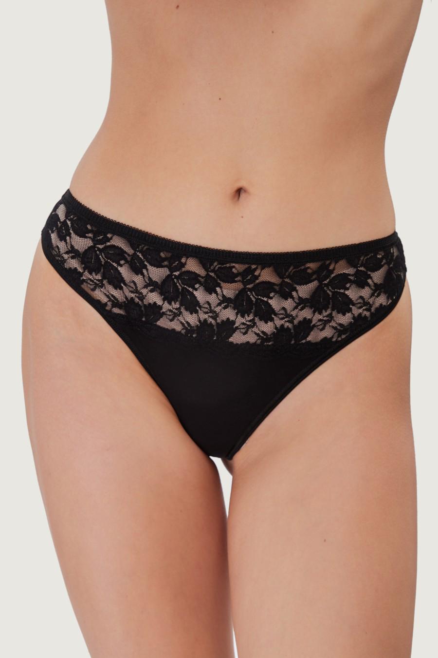 Трусики стринг ORO р. 4/L Черный (65875) Трусики стринг ORO р. 4/L Черный (65875)