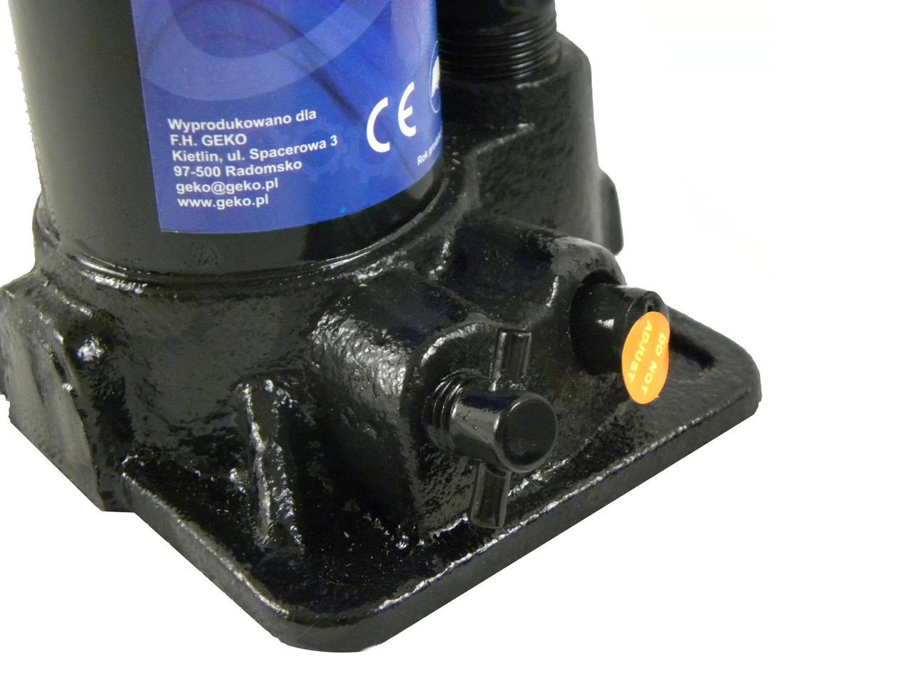 Домкрат гідравлічний GeKo пляшковий 2 тонни (G01050) - фото 4 Домкрат гідравлічний GeKo пляшковий 2 тонни (G01050) - фото 4