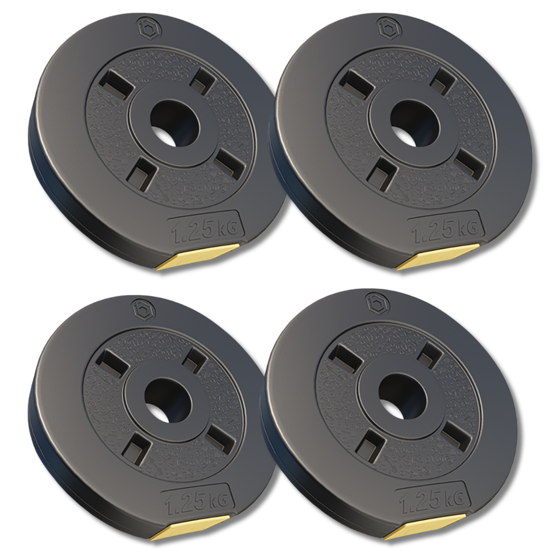 Набор композитных дисков Besport PowerPro 5 4х1,25 кг (5118). Набор композитных дисков Besport PowerPro 5 4х1,25 кг (5118).