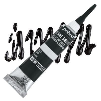 Контур по склу Pebeo Cerne Relief Vitrail, 20 мл., Чорний, (P-390000)