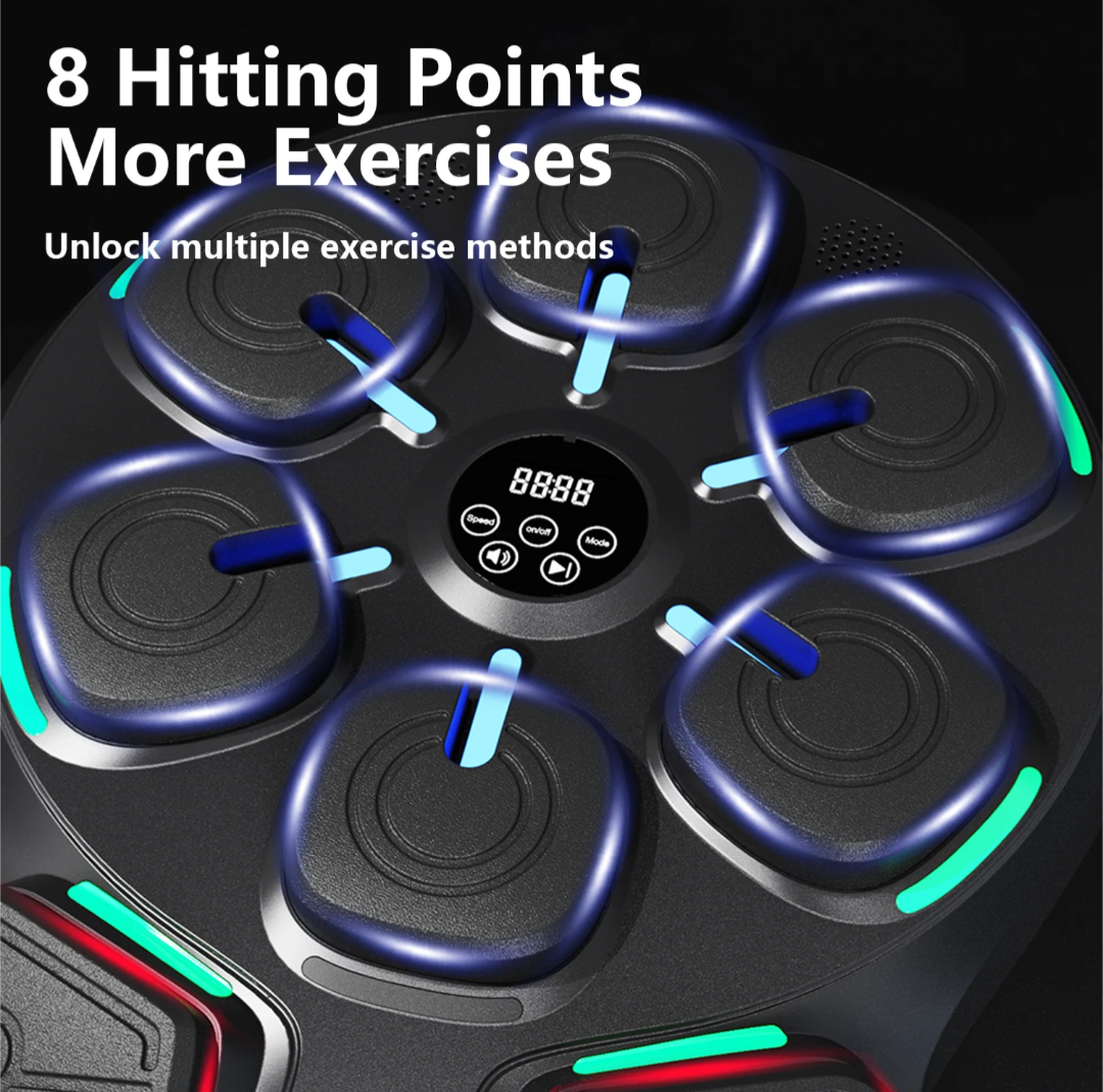 Тренажер Gordon на 8 целей/5 мелодий с LED подсветкой и перчатки Bluetooth 9,5 см - фото 5 Тренажер Gordon на 8 целей/5 мелодий с LED подсветкой и перчатки Bluetooth 9,5 см - фото 5