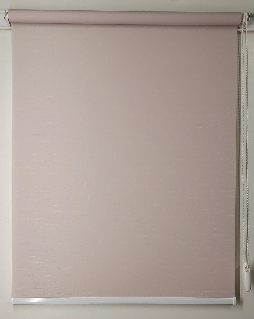 Рулонная штора Miranda Лен 120х150 см Пудровый (МБ-664-16)