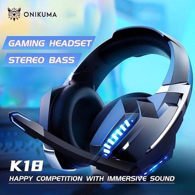 Ігрові навушники Onikuma K18 Gaming Headset LED для ПК/Android/Mac/PS4/Xbox - фото 5