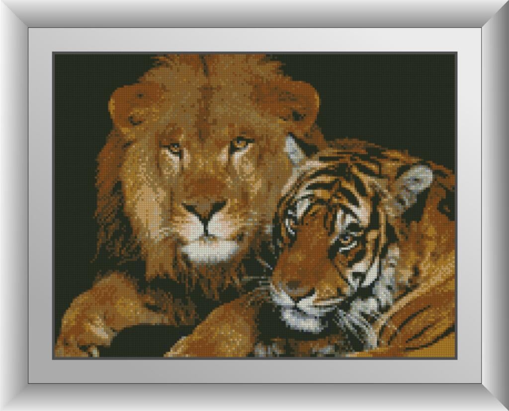 Алмазная мозаика Dream Art Опасные кошки 34x45 см (DA.30171)