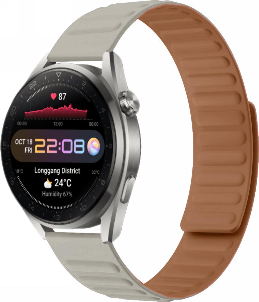 Ремешок Magneter для Huawei Watch 3 Pro Beige (26647-34)