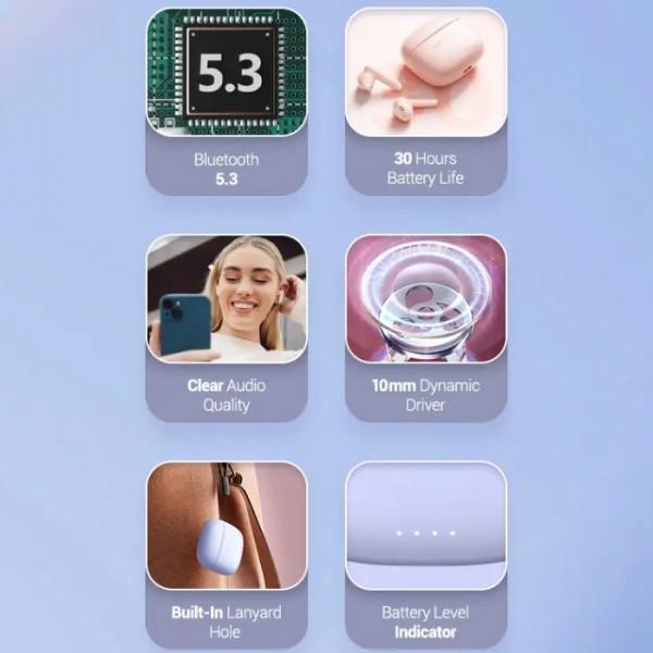 Наушники Vention E03 NBHS0 TWS формат серия Elf Earbuds Blue (617515) - фото 4