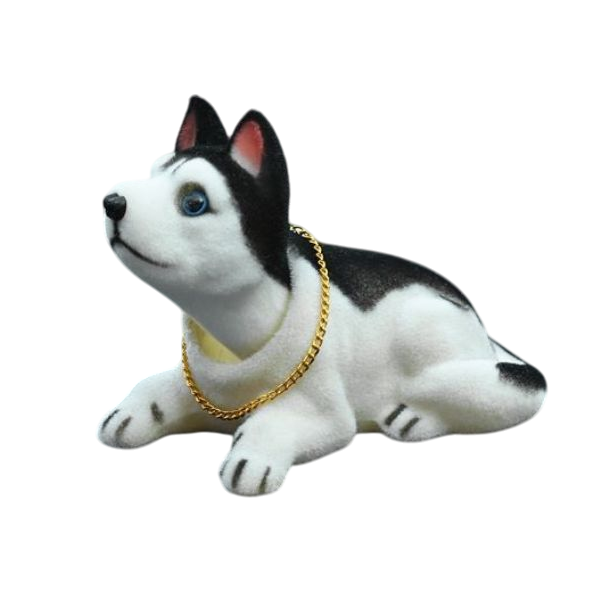 Прикраса для салону авто у вигляді хаскі (C01305-1)