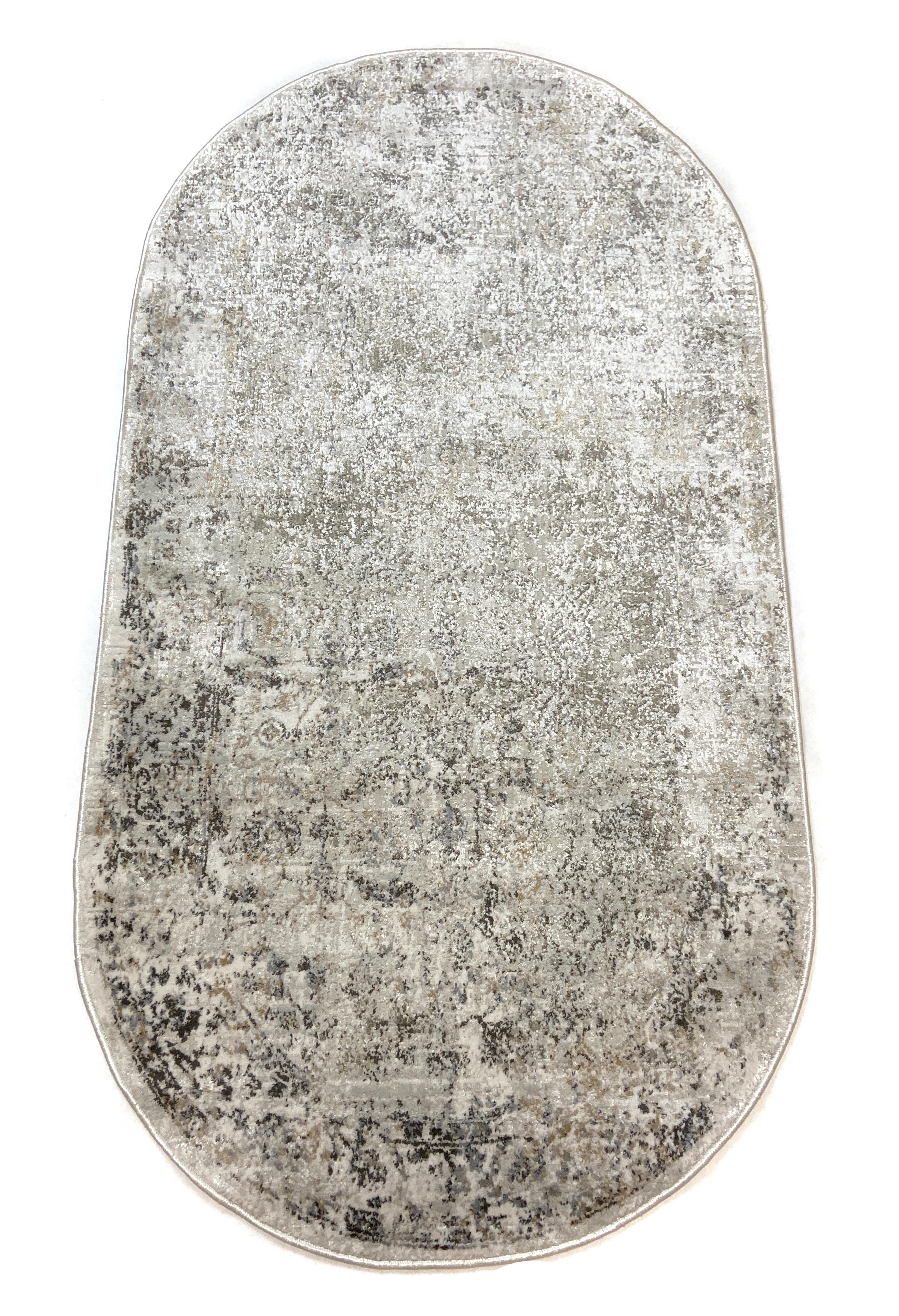 Килим Favorite віскоза 80x150 см овал Бежевий (AS46DО2)