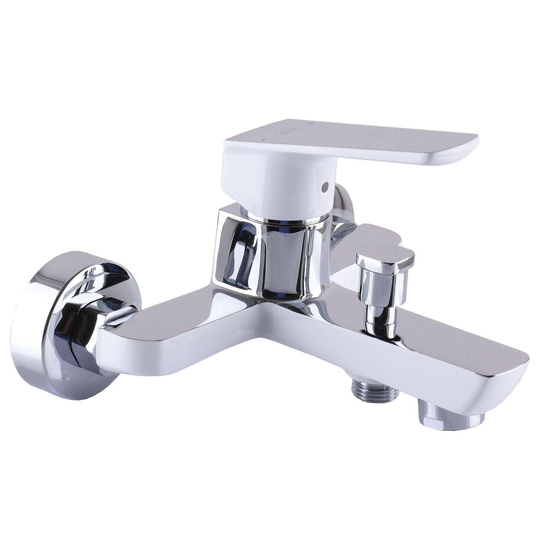 Смеситель для ванны TOPAZ Белый/Хром (20676)