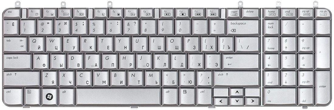 Клавиатура для ноутбука HP Pavilion DV7-1000 Silver