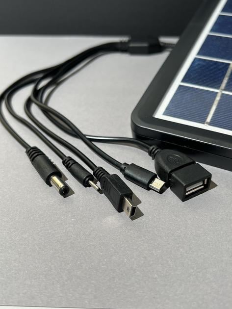 Зарядний пристрій із сонячною панеллю з USB виходом 5в1 - фото 4 Зарядний пристрій із сонячною панеллю з USB виходом 5в1 - фото 4