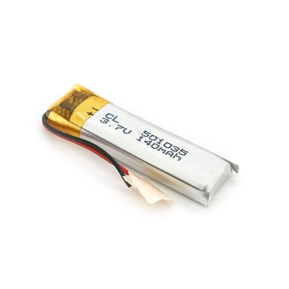 Акумулятор літій-полімерний 3,7В Li-ion 140·год 5х10х35 мм (33055)