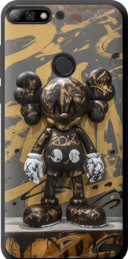 Чехол на Huawei Y7 Prime 2018 Bronze kaws (6097b-1509-42517)