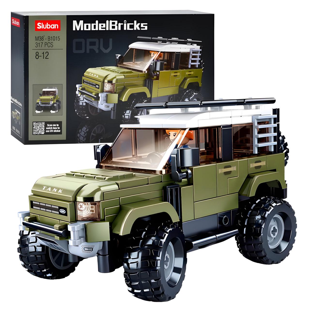 Конструктор Sluban джип 317 дет. (M38-B1015)