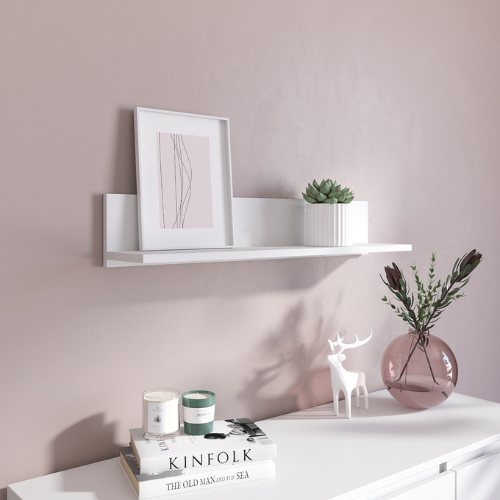 Полиця підвісна для книг Білий (М-022)