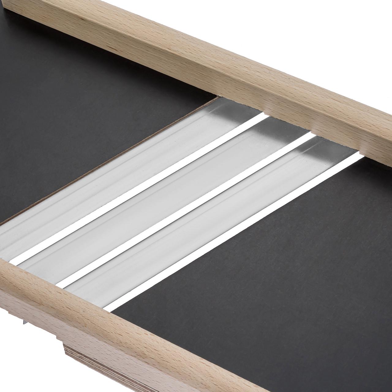 Ручная шинковка Wood&Steel 38,5x17 см для нарезки овощей с тремя лезвиями (1794781846) - фото 6 Ручная шинковка Wood&Steel 38,5x17 см для нарезки овощей с тремя лезвиями (1794781846) - фото 6