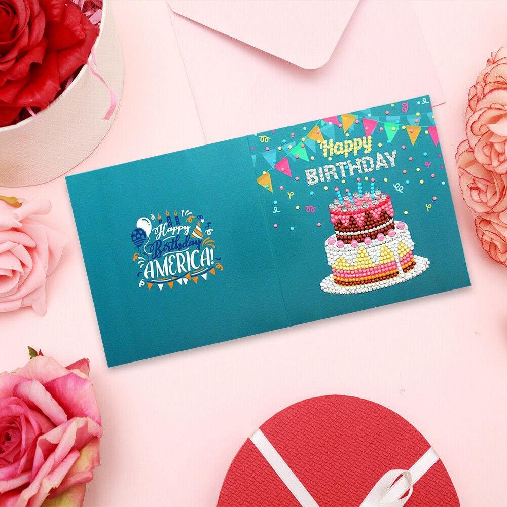 Открытка Алмазная мозаика SHLab Happy Birthday Торт 30х15 см (35121) Открытка Алмазная мозаика SHLab Happy Birthday Торт 30х15 см (35121)