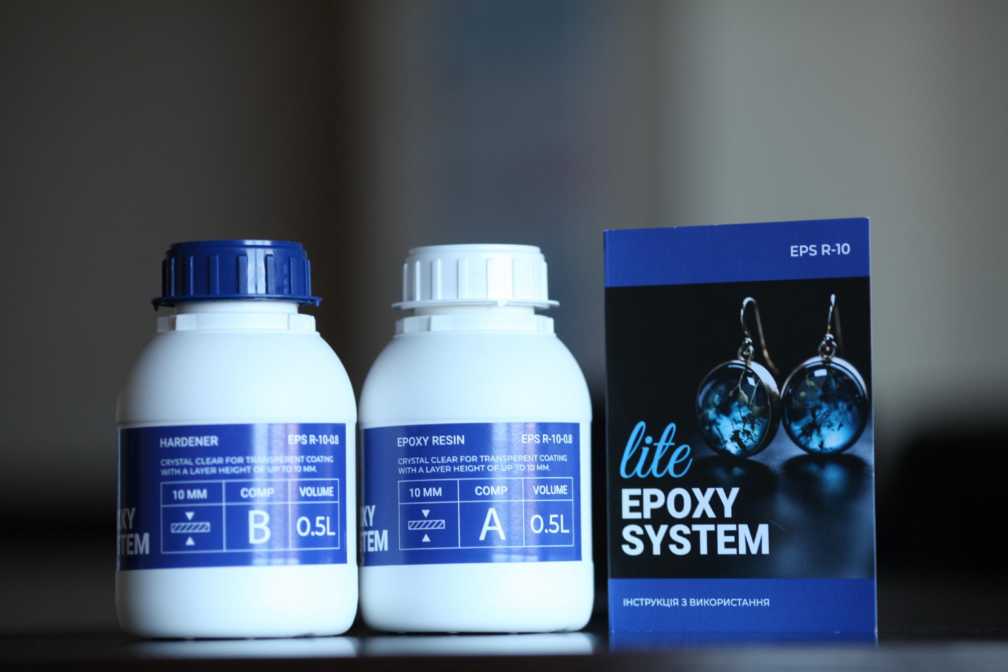 Смола епоксидна двокомпонентна Lite Epoxy System для біжутерії 0,8 кг (EPS R-10 -0,8)