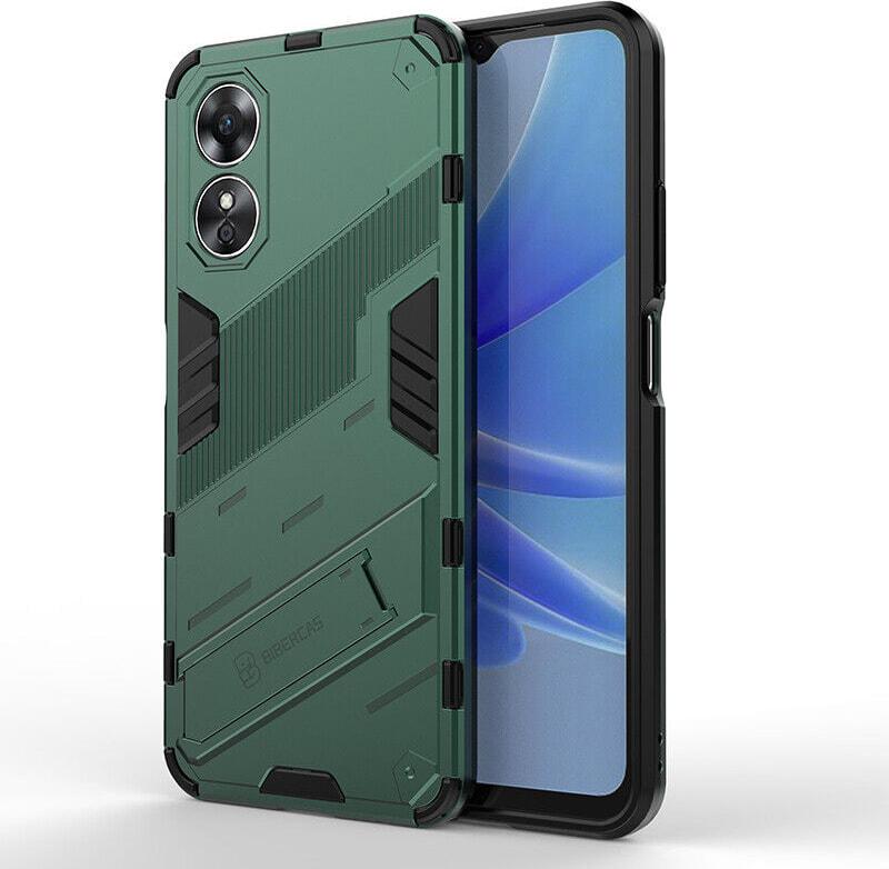 Защитный чехол BIBERCAS для OPPO A17 (с подставкой) Khaki (31136-17)
