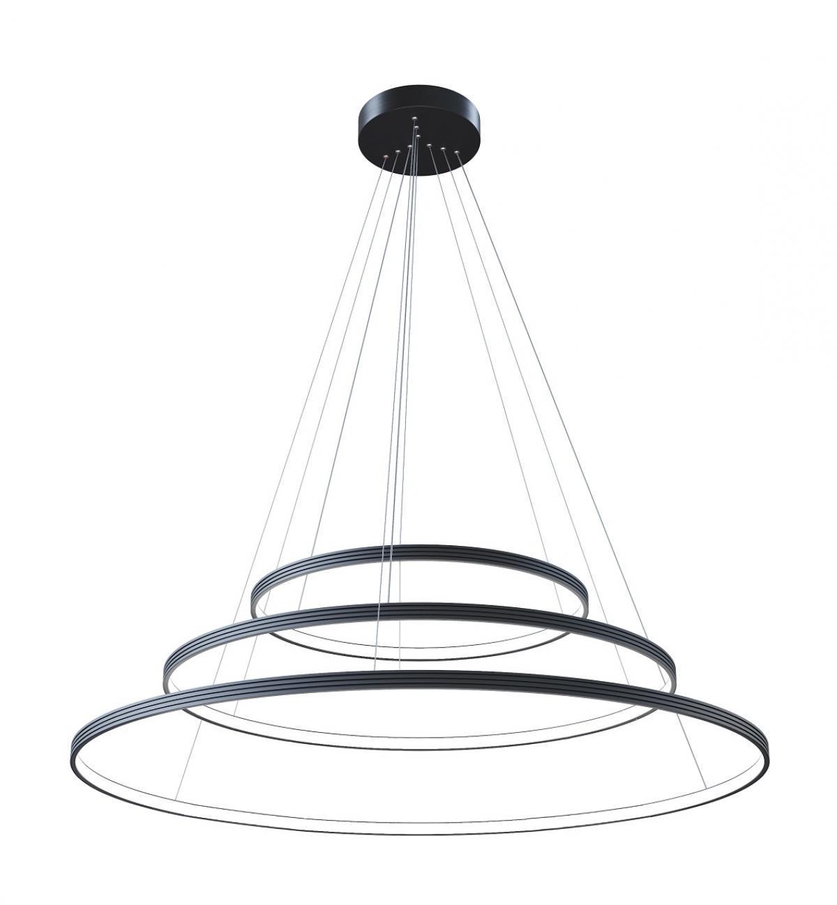 Подвесной светильник Kloodi Kd-Rg Multi 600/800/1000 144 W 4К Bk (9423142)
