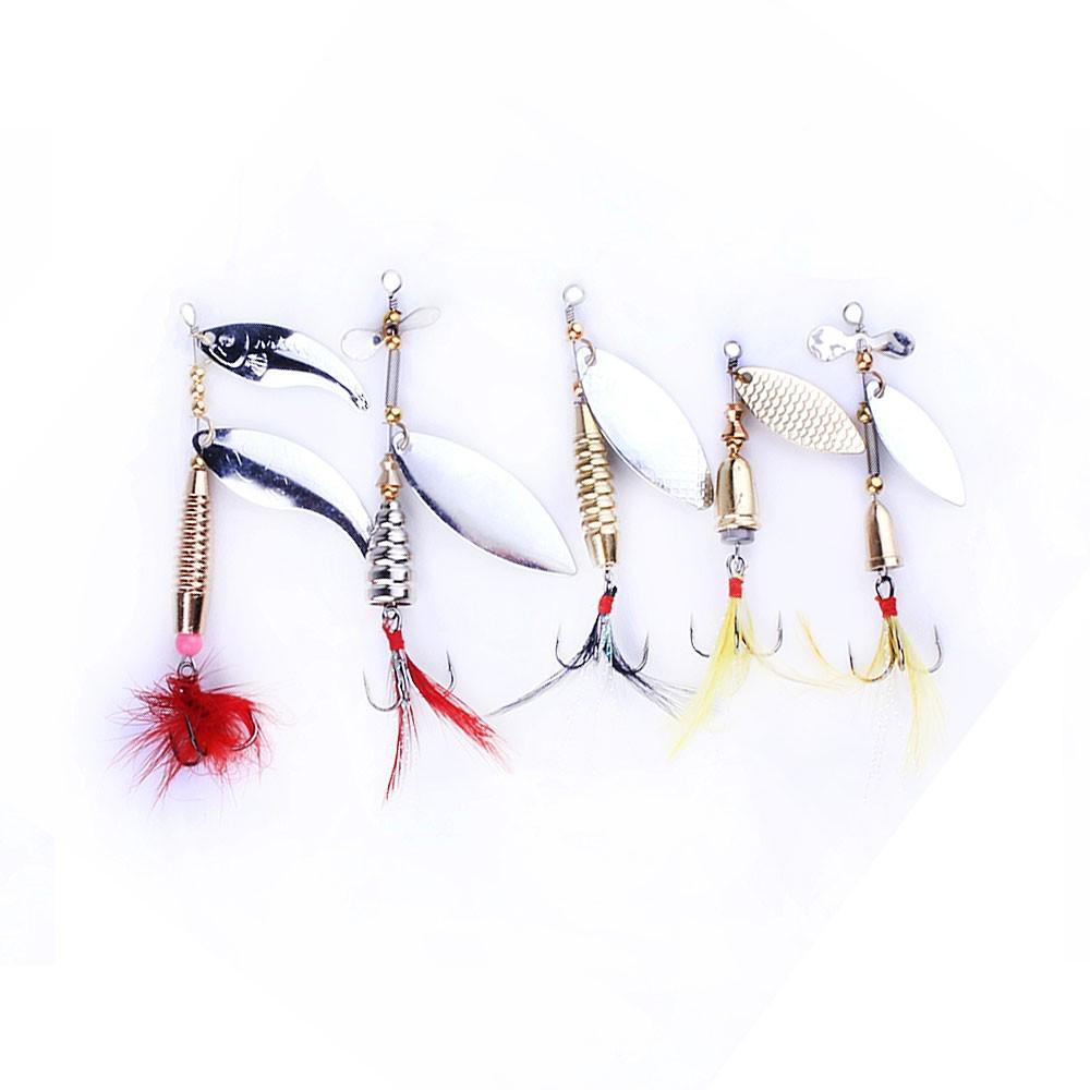 Набір обертових блешень Fox Spinner Kit 5 приманок в коробці (9374) - фото 2