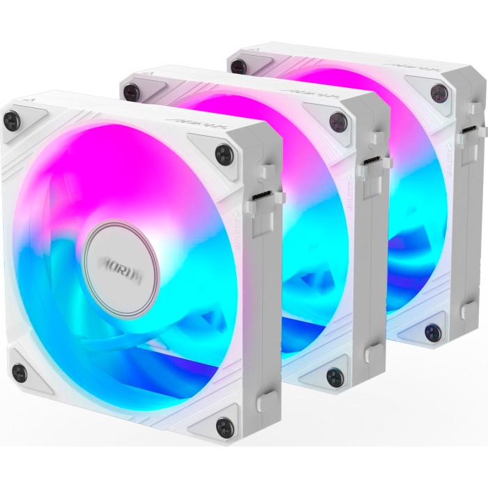 Вентилятор для корпуса Gigabyte Aorus EZ Chain Fan 120 Ice PWM 120 мм 3 Pack White (GP-ECFAN1203 ICE)