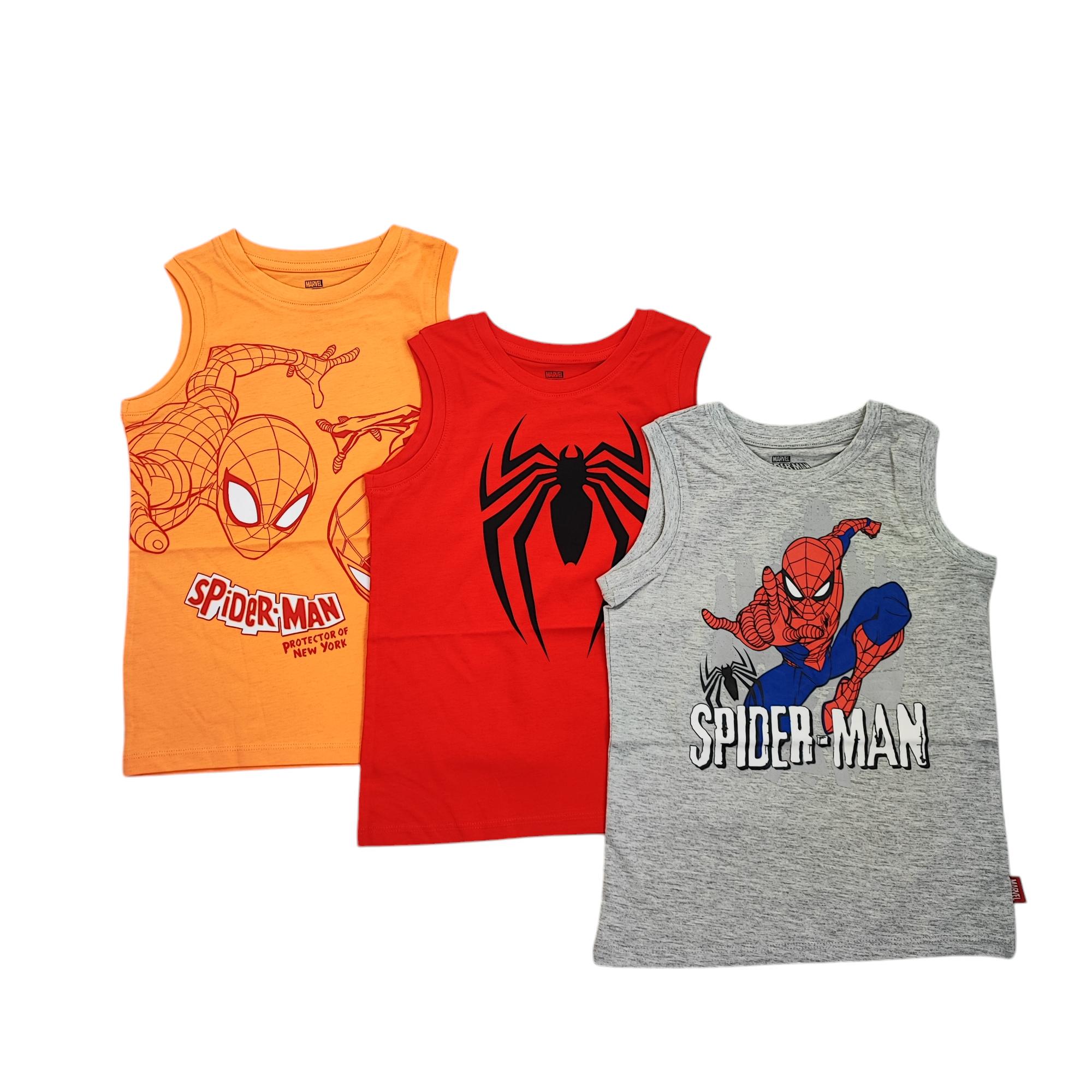 Набір дитячих майок для хлопчика C&A 116 см 3 шт. Сірий/Червоний/Помаранчевий (250122033)