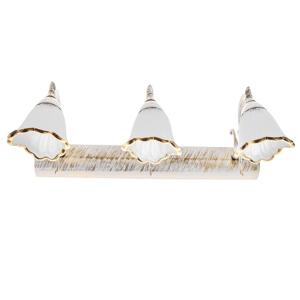 Светильник настенный накладной винтаж Brille SW-325/3 E14 WH/G для картин - фото 2