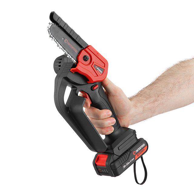 Пила ланцюгова акумуляторна 20 В/10 см, 4 м/с, літій-іон, 2.0 Ач/ЗП 2А, STORM Intertool (WT-9109) - фото 12 Пила ланцюгова акумуляторна 20 В/10 см, 4 м/с, літій-іон, 2.0 Ач/ЗП 2А, STORM Intertool (WT-9109) - фото 12