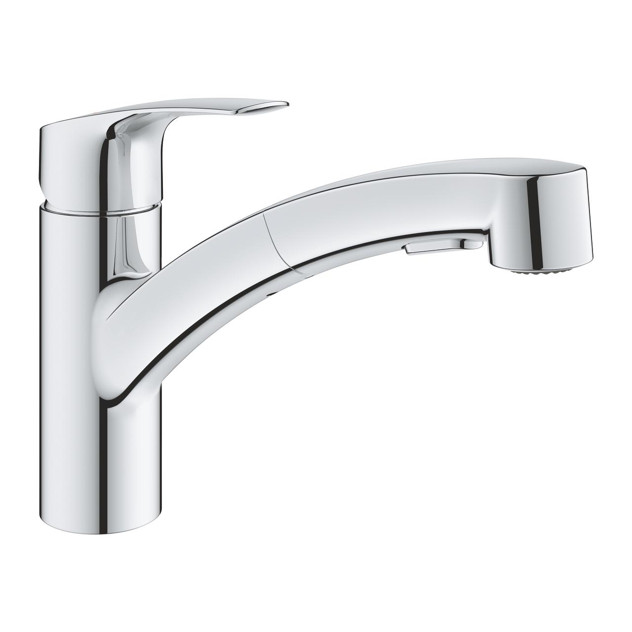 Змішувач для кухні Grohe Eurosmart 30305001 із висувною лійкою Хром (115774)