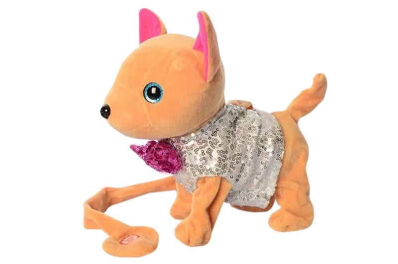 Игрушка интерактивная мягкая Metr 33х30х11см Бежевая