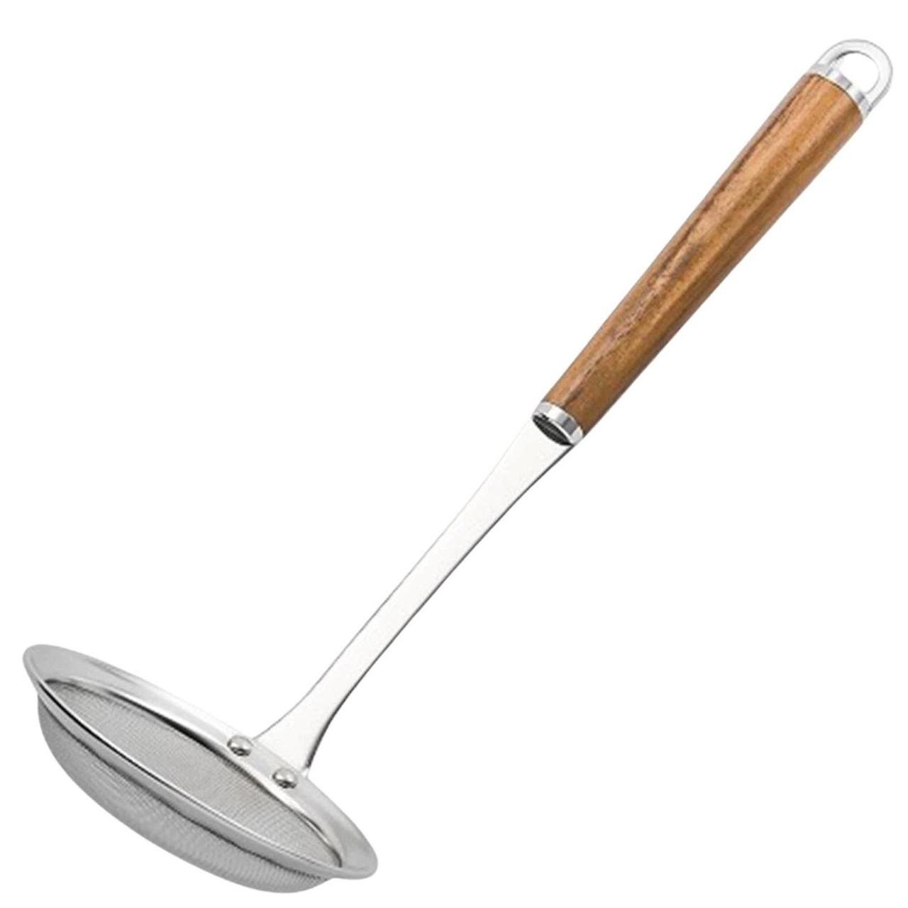 Шумовка-сито кухонное Suncraft 9x8x28 см нержавеющая сталь Коричневый (2126267963)