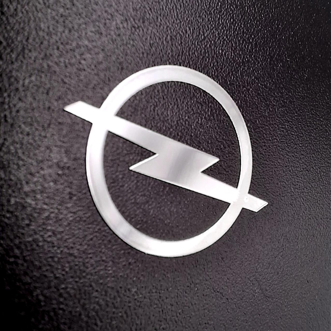 Эмблема Opel в салон авто 2х2 см Хром глянцевый (2957667995)
