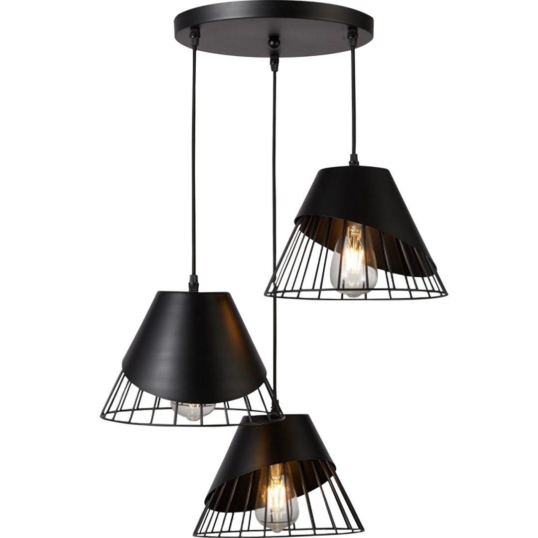 Люстра Loft Kunst 3 PD BK E27 max 3х40 W Черный (V6939442478358)